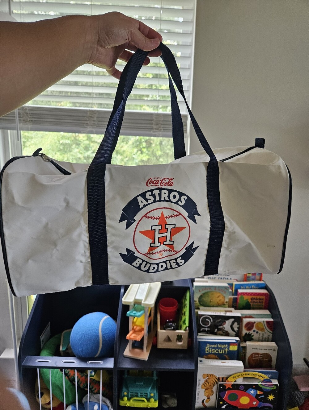 Coca-Cola Astros Buddies White Duffel Bag